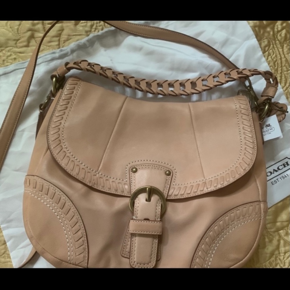 Women’s large whipstitch hobo Coach handbag